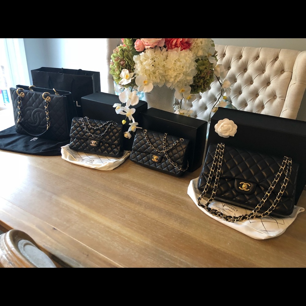 Chanel jumbo Lambskin golden hardware double flap - Picture 3 of 8